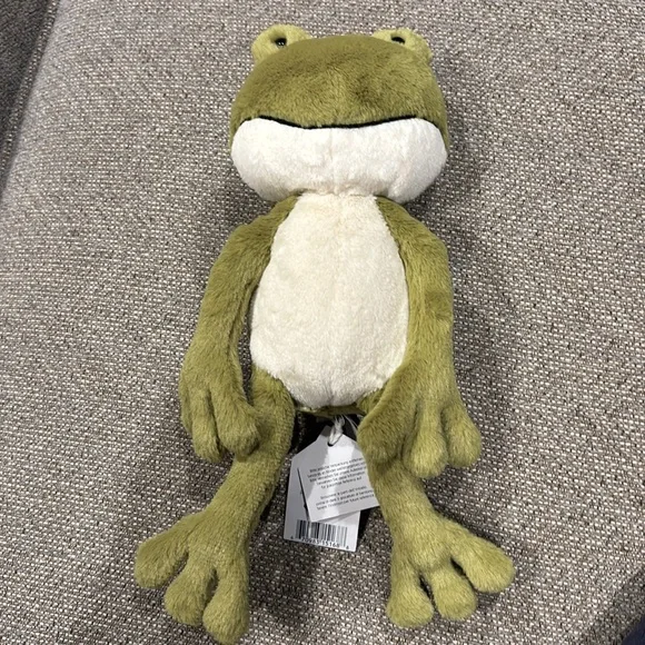 Jellycat Green and White Plush Frog Toy - Picture 3 of 14